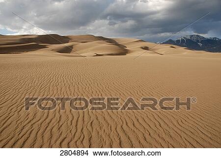 Rippled on sand dune, Great Sand Dunes National Park, Colorado, USA View Large Photo Image Picture - Rippled on sand dune, Great Sand Dunes National Park, Colorado, USA . Fotosearch