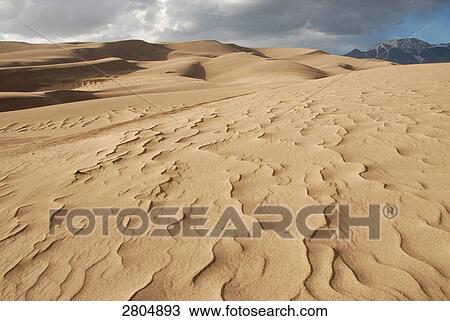 Rippled on sand dune, Great Sand Dunes National Park, Colorado, USA View Large Photo Image Stock Image - Rippled on sand dune, Great Sand Dunes National Park, Colorado, USA . Fotosearch