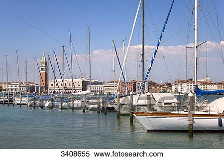 Sailing boats in the harbour of Venice, Italy View Large Photo Image Stock Photography - Sailing boats in the harbour of Venice, Italy . Fotosearch