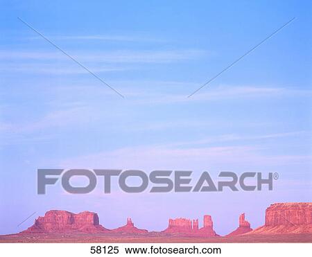 Stock Photography - Sandstone formation on landscape, Monument Valley National Park, Arizona-Utah, USA . Fotosearch