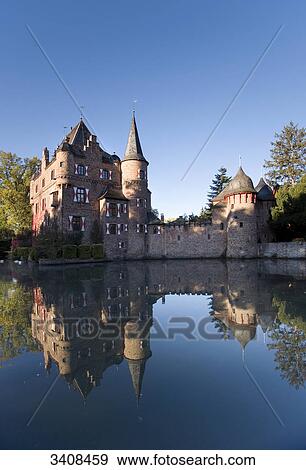 Satzvey Castle, Mechernich, Germany View Large Photo Image Stock Photo - Satzvey Castle, Mechernich, Germany . Fotosearch