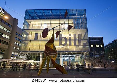 Sculpture in front of art museum, Koenigstrasse, Schlossplatz, Stuttgart, Germany View Large Photo Image Stock Image - Sculpture in front of art museum, Koenigstrasse, Schlossplatz, Stuttgart, Germany . Fotosearch