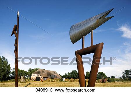 Sculptures in a sculpture garden, Katzow, Mecklenburg-Western Pomerania, Germany View Large Photo Image Stock Image - Sculptures in a sculpture garden, Katzow, Mecklenburg-Western Pomerania, Germany . Fotosearch