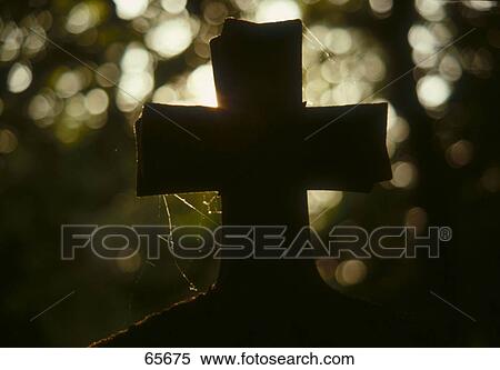 Silhouette of crucifix, Germany, Europe View Large Photo Image Stock Photography - Silhouette of crucifix, Germany, Europe . Fotosearch
