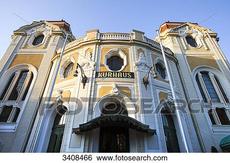 Stock Photograph - Spa hotel, Bad Neuenahr-Ahrweiler, Germany, low angle view . Fotosearch