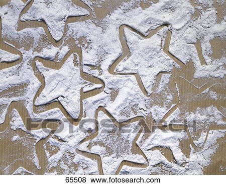 Star shapes on floured surface View Large Photo Image Stock Photo - Star shapes on floured surface . Fotosearch
