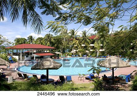 Swimming pool in tourist resort, Langkawi Holiday Resort, Pantai Tengah, Langkawi, Malaysia View Large Photo Image Stock Photograph - Swimming pool in tourist resort, Langkawi Holiday Resort, Pantai Tengah, Langkawi, Malaysia . Fotosearch