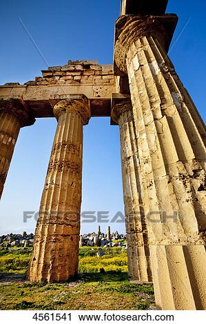 Temple E, Selinunte, Sicily, Italy View Large Photo Image Stock Image - Temple E, Selinunte, Sicily, Italy . Fotosearch
