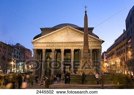 Stock Image - Tourists at town square, Portikus, Frankfurt, Hesse, Germany . Fotosearch