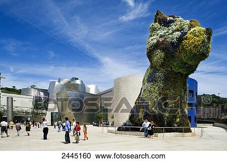 Tourists in front of art museum, Guggenheim Museum, Bilbao, Spain View Large Photo Image Stock Image - Tourists in front of art museum, Guggenheim Museum, Bilbao, Spain . Fotosearch