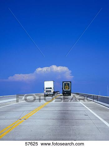 Stock Photography - Traffic on highway, USA . Fotosearch