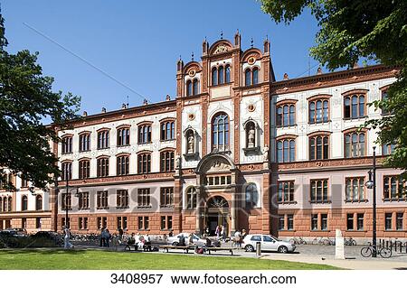 University building, Rostock, Germany View Large Photo Image Stock Photo - University building, Rostock, Germany . Fotosearch