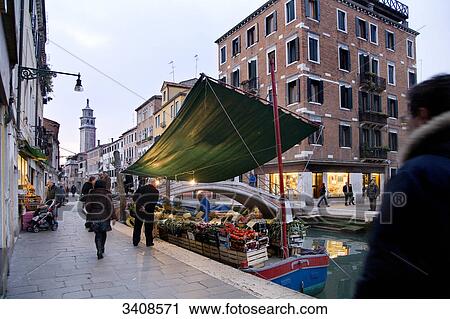 Vegetable stand on a boat, Campo San Barnaba, Venice, Italy View Large Photo Image Stock Image - Vegetable stand on a boat, Campo San Barnaba, Venice, Italy . Fotosearch
