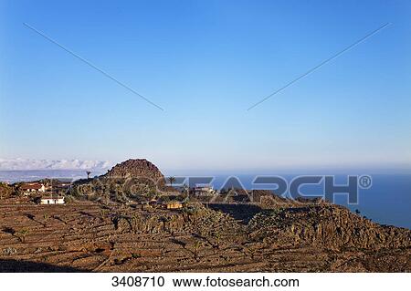 Stock Image - View of Antoncojo, La Gomera, Spain, elevated view . Fotosearch