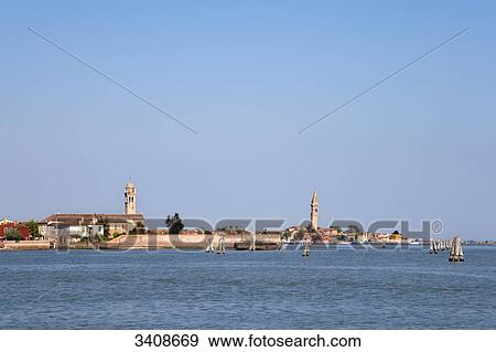 View of Burano, Venetian Lagoon, Italy View Large Photo Image Stock Photo - View of Burano, Venetian Lagoon, Italy . Fotosearch
