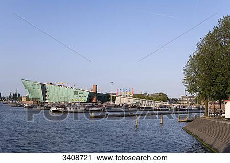 View of NEMO (National Center of Science and Technology), Amsterdam, Netherlands View Large Photo Image Stock Image - View of NEMO (National Center of Science and Technology), Amsterdam, Netherlands . Fotosearch