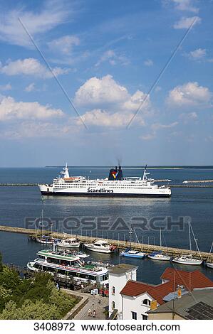 View of the harbour of Warnemuende, Rostock, Germany, bird's eye view View Large Photo Image Stock Image - View of the harbour of Warnemuende, Rostock, Germany, bird's eye view . Fotosearch