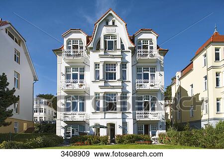 Villa Dora in Bansin, Ostseebad Heringsdorf, Usedom, Germany View Large Photo Image Stock Photo - Villa Dora in Bansin, Ostseebad Heringsdorf, Usedom, Germany . Fotosearch