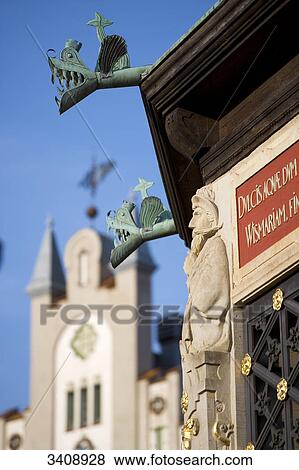 Wasserkunst, Wismar, Germany, detail View Large Photo Image Stock Photo - Wasserkunst, Wismar, Germany, detail . Fotosearch