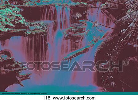 Waterfall in forest, Los Alerces National Park, Patagonia, Argentina View Large Photo Image Stock Photo - Waterfall in forest, Los Alerces National Park, Patagonia, Argentina . Fotosearch