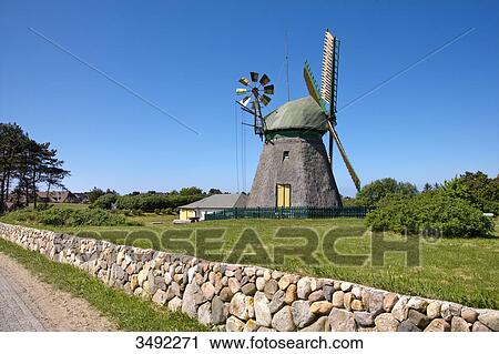 Windmill in Amrum, Schleswig-Holstein, Germany View Large Photo Image Stock Image - Windmill in Amrum, Schleswig-Holstein, Germany . Fotosearch