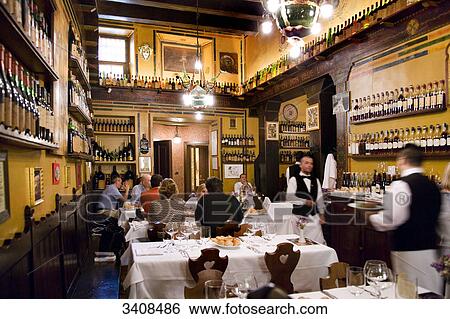 Stock Photograph - Wine bar, Verona, Italy . Fotosearch