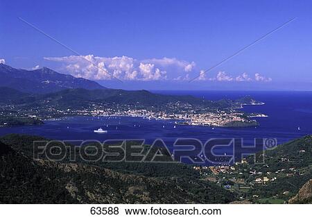 Aerial view of coastline View Large Photo Image Stock Photo - Aerial view of coastline . Fotosearch