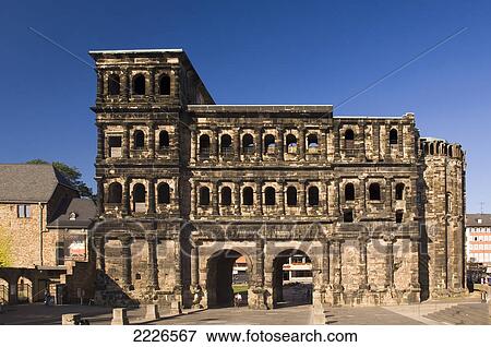 Archways under ancient building, Porta Nigra, Trier, Germany View Large Photo Image Stock Photo - Archways under ancient building, Porta Nigra, Trier, Germany . Fotosearch