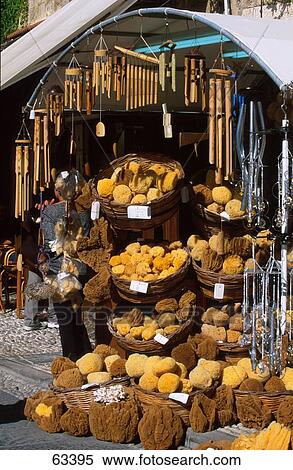 Assorted objects displayed at market stall, Rhodes, Dodecanese Islands, Greece View Large Photo Image Stock Photography - Assorted objects displayed at market stall, Rhodes, Dodecanese Islands, Greece . Fotosearch