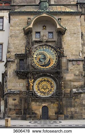 Astronomical clock at the Town Hall, Prague, Czech Republic View Large Photo Image Stock Photo - Astronomical clock at the Town Hall, Prague, Czech Republic . Fotosearch