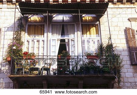Balcony of house, Jounieh, Lebanon View Large Photo Image Stock Image - Balcony of house, Jounieh, Lebanon . Fotosearch