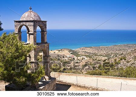 Bell tower of the Agios Ioannis Prodromos Monastery, Cos, Greece View Large Photo Image Stock Photography - Bell tower of the Agios Ioannis Prodromos Monastery, Cos, Greece . Fotosearch