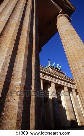 Brandenburger Tor, Berlin, Germany, low angle view View Large Photo Image Stock Photo - Brandenburger Tor, Berlin, Germany, low angle view . Fotosearch