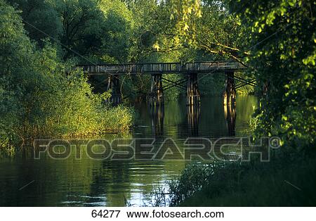 Bridge across a river, Oder river, Frankfurt, Brandenburg, Germany View Large Photo Image Stock Photo - Bridge across a river, Oder river, Frankfurt, Brandenburg, Germany . Fotosearch