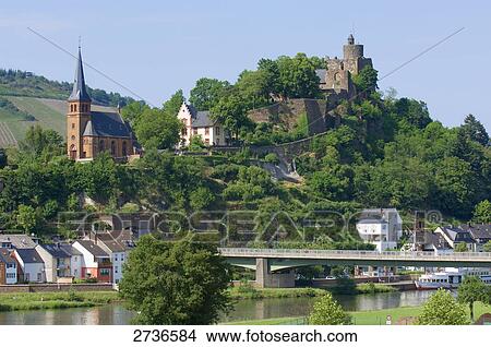 Bridge across river, Saarburg, Rhineland-Palatinate, Germany View Large Photo Image Picture - Bridge across river, Saarburg, Rhineland-Palatinate, Germany . Fotosearch