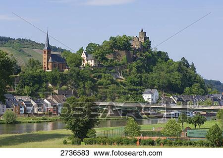 Bridge across river, Saarburg, Rhineland-Palatinate, Germany View Large Photo Image Stock Image - Bridge across river, Saarburg, Rhineland-Palatinate, Germany . Fotosearch
