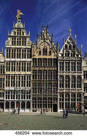 Buildings along road, Antwerp, Belgium View Large Photo Image Picture - Buildings along road, Antwerp, Belgium . Fotosearch