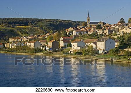 Buildings at riverside, Contz-les-Bains, Moselle, Loraine, France View Large Photo Image Stock Image - Buildings at riverside, Contz-les-Bains, Moselle, Loraine, France . Fotosearch