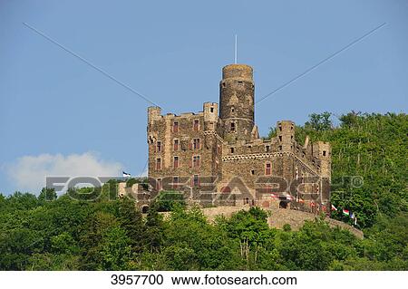 Burg Maus, Sankt Goarshausen, Germany View Large Photo Image Stock Image - Burg Maus, Sankt Goarshausen, Germany . Fotosearch