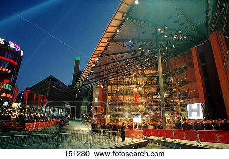 Casino lit up at night, Berlin, Germany View Large Photo Image Stock Image - Casino lit up at night, Berlin, Germany . Fotosearch