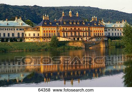 Castle at riverfront, Pillnitz, Dresden, Saxony, Germany View Large Photo Image Stock Photo - Castle at riverfront, Pillnitz, Dresden, Saxony, Germany . Fotosearch