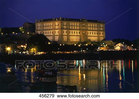 Cathedral at waterfront lit up at night, Convent Of Santa Clara, Duoro River, Portugal View Large Photo Image Stock Photo - Cathedral at waterfront lit up at night, Convent Of Santa Clara, Duoro River, Portugal . Fotosearch