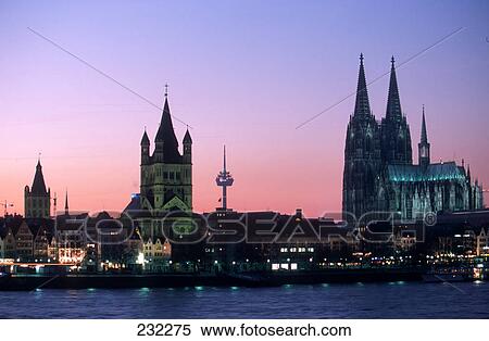 Cathedral in city, Cologne Cathedral, Cologne, Rhine River, North Rhine Westphalia, Germany View Large Photo Image Stock Photography - Cathedral in city, Cologne Cathedral, Cologne, Rhine River, North Rhine Westphalia, Germany . Fotosearch
