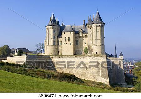 Chateau Saumur, Loire Valley, France View Large Photo Image Stock Image - Chateau Saumur, Loire Valley, France . Fotosearch