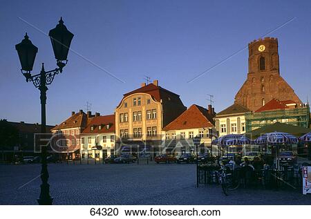 Church at town square, St. Mary Church, Beeskow, Oder-Spree, Brandenburg, Germany View Large Photo Image Stock Image - Church at town square, St. Mary Church, Beeskow, Oder-Spree, Brandenburg, Germany . Fotosearch