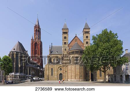 Church in city, St. Servatius Church, St. Johannis Church, Maastricht, Limburg, Netherlands View Large Photo Image Stock Photo - Church in city, St. Servatius Church, St. Johannis Church, Maastricht, Limburg, Netherlands . Fotosearch