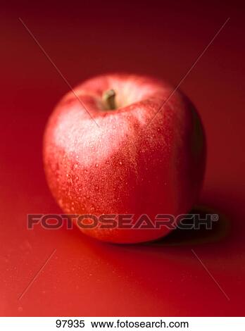 Close-up of a red apple View Large Photo Image Stock Photography - Close-up of a red apple . Fotosearch