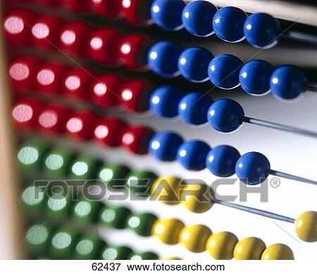 Close-up of abacus View Large Photo Image Stock Photo - Close-up of abacus . Fotosearch
