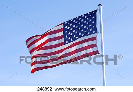 Close-up of American flag View Large Photo Image Stock Image - Close-up of American flag . Fotosearch