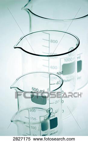 Close-up of beakers View Large Photo Image Stock Photography - Close-up of beakers . Fotosearch